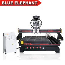 Best Price Ele 1530 Wood Furniture Machinery CNC 4 Axis Router Rotary / CNC Router 2 Heads for Hot Sale